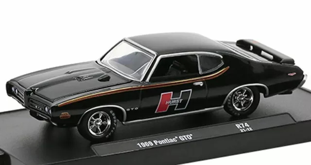 PONTIAC GTO - 1969 - black - M2 Machines 1:64