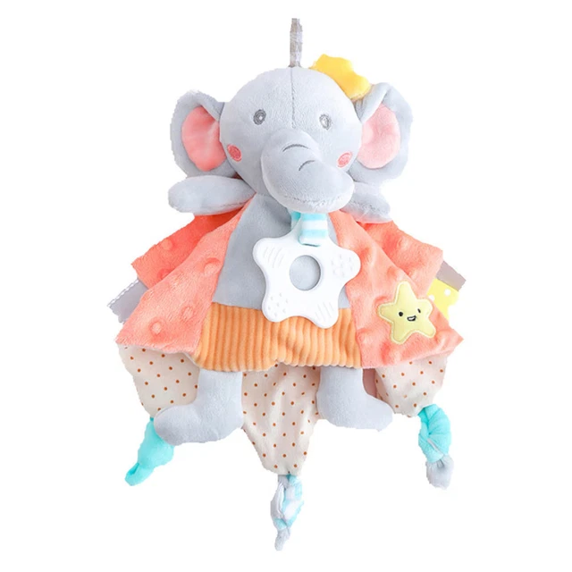 Coperta personaggio succhietto elefante vivaio imbottito puzzle animale