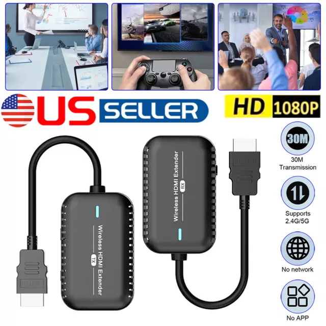 5G 4K Wireless HDMI Video Transmitter Receiver Extender Display for TV Stick USA