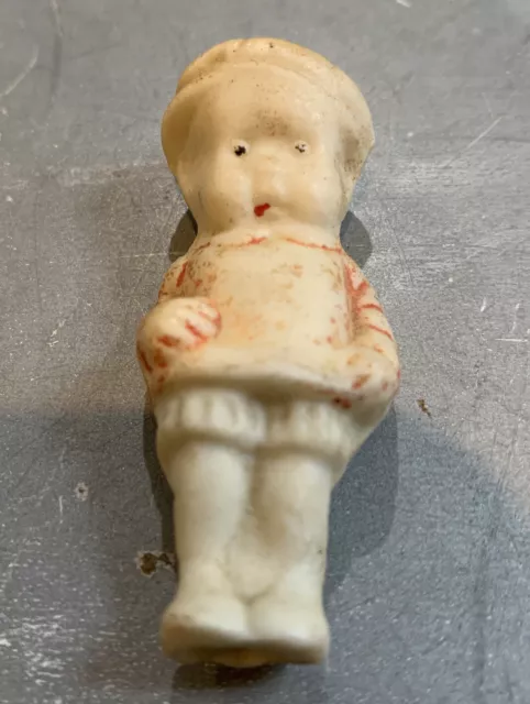 Antique Vintage Miniature Porcelain Bisque Hand Paint Baby Doll Made in Japan!