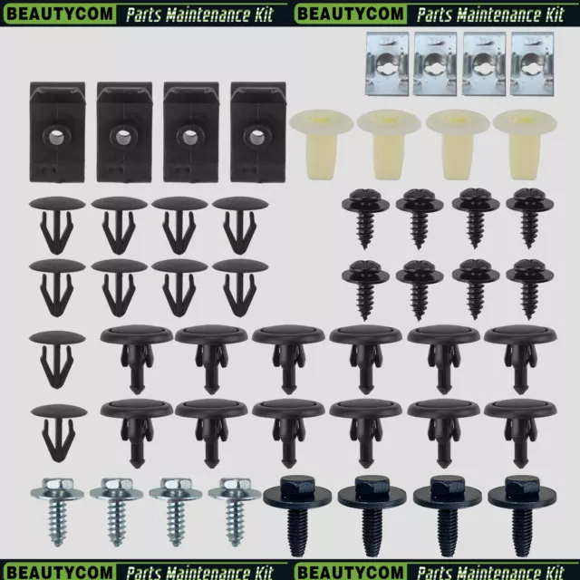 50XPc Clips Car Door Fender Bumper Panel Fastener Screw Rivets Push 9015950311