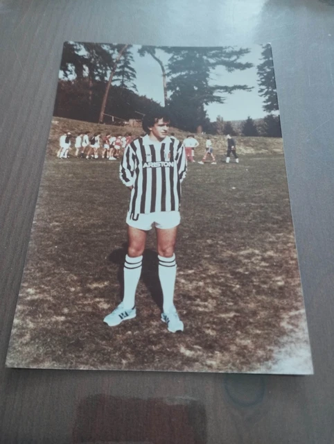 Photo D'époque 1984 - Platini (Juventus) Et Rocheteau (PSG) - Tirage Kodak Original NEUF