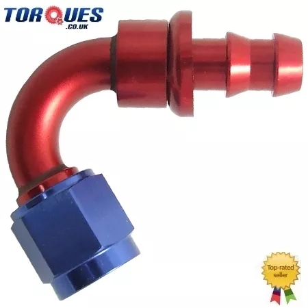 AN -10 (10AN JIC AN10) 120 Degree Push-On Socketless Fuel/Oil Hose Fitting