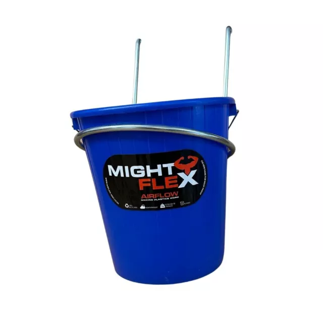 Mightyflex Premier Calf/Multi Purpose Bucket 5 litre with Handle Hook Rack