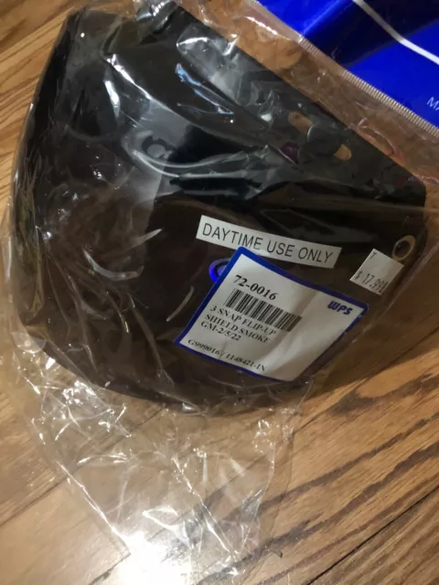 Flip Up Universal 3 Snap Shield Visor Smoke GMax Helmet