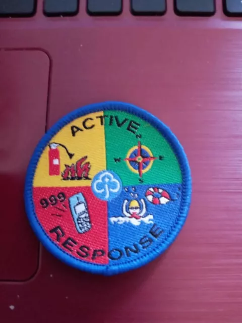 Girlguiding Guides interest Active response new obsolete cloth badge