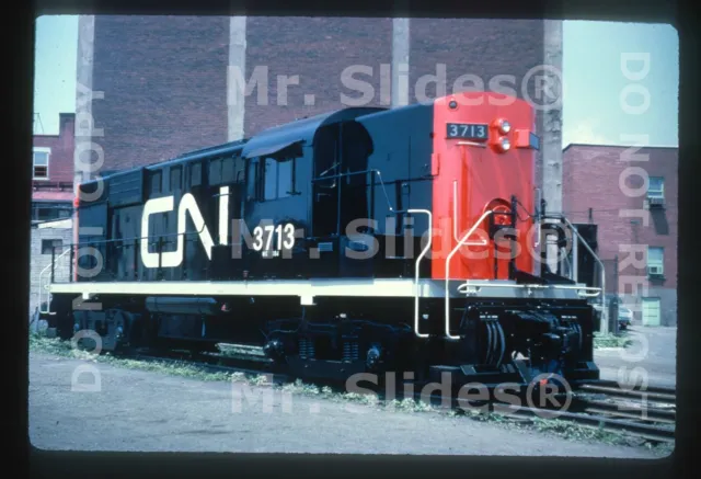 Duplicate Slide CN Canadian National Fresh Paint MLW/ALCO RS18 3713