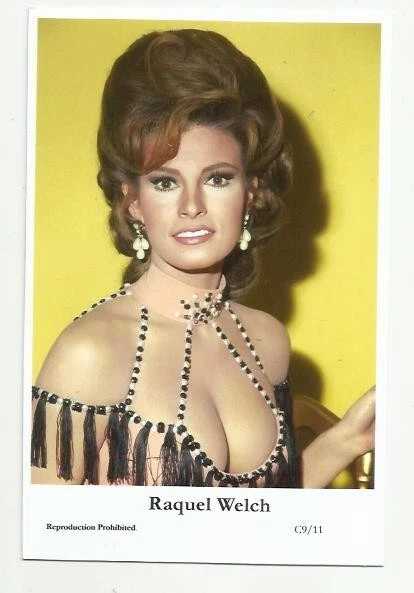 (Bx24) Raquel Welch Photo Postcard (C9/11) Filmstar Pin Up Movie Glamor Girl