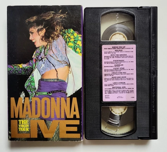 MADONNA THE VIRGIN Tour VHS 1985 1st Edition Live Concert