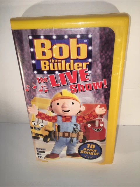 BOB THE BUILDER - The Live Show VHS HiT JAMAIS VU À LA TÉLÉVISION ...