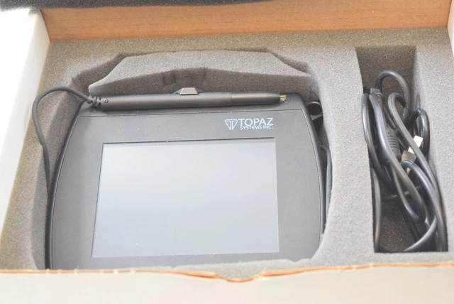 Topaz T-LBK57GC-BHSB-R LCD Signature Capture Pad 5.7 inches USB Open Box