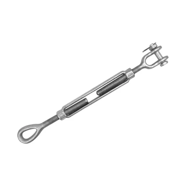 EYE JAW Turnbuckle 5,200 Working Load 3/4'' X 9'' Forged Galvanized