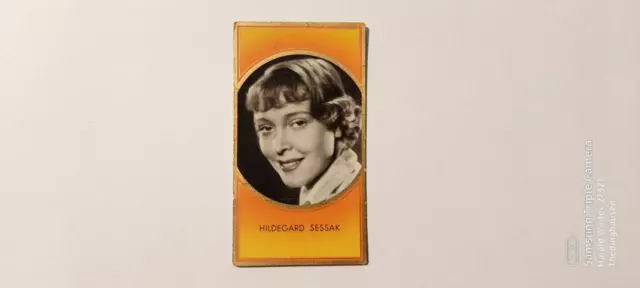 Zigarettenbild Bunte Filmbilder Bild Nr. 26 Hildegard Sessak Greiling Dresden