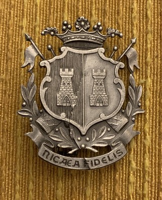 NO CREST DISTINTIVO 1° REGGIMENTO CAVALLERIA NIZZA DRAGONI BELLINZAGO NOVARESE 