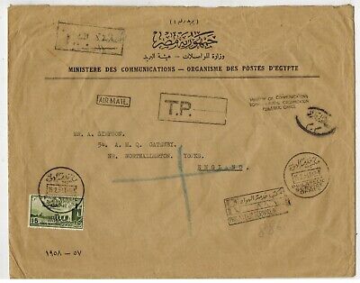 Berkley Egitto 1942 U.Raccomandata Attarin Guerra Volta Censurato Cover A Berkley Calif 
