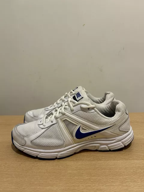 NIKE DART 9 mens white with blue tick running Trainers Size Uk 8.5 lightly worn 25.00 PicClick UK