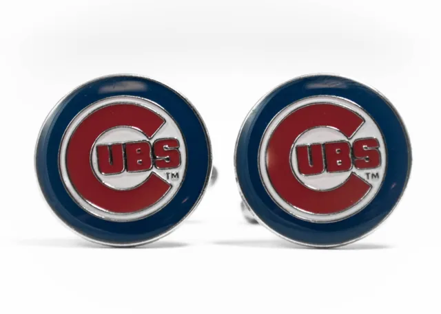 Chicago Cubs Cufflinks MLB Baseball