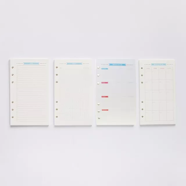 A6 Loose-leaf Refill Papers 40 Sheets Unlined for A6 Binder Planner Notebook