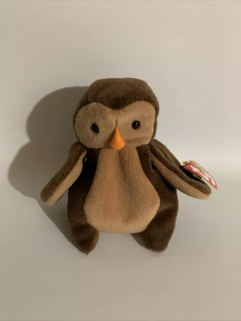 Ty Beanie Baby Hoot the Owl, Born August 9, 1995