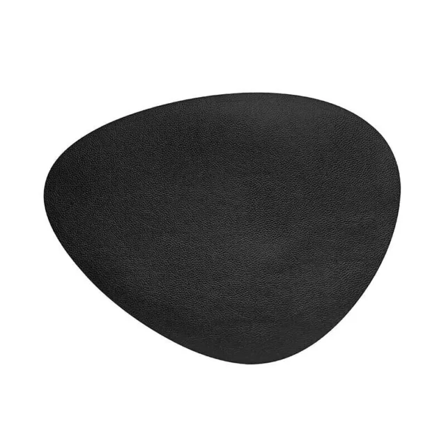 Juego de mesa de reciclaje cuero juego de mesa alfombra de asiento 45 x 35 cm negro