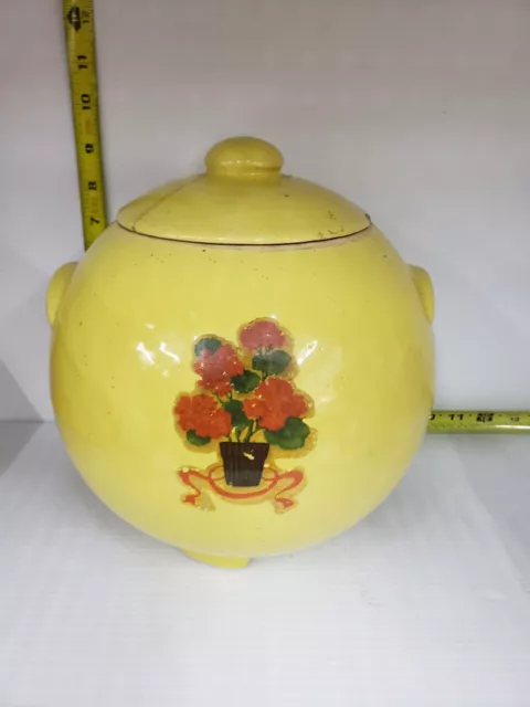 Vintage Yellow Cookie Jar