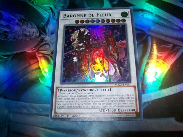 Baronne De Fleur 1st Edition Ultra Rare MAZE-EN051 Yu-Gi-Oh!