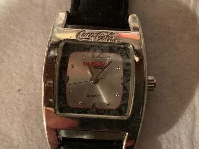Watches Vintage Coca-Cola 2003 Used Drink Coca-Cola Quartz #55252 Need Batteries