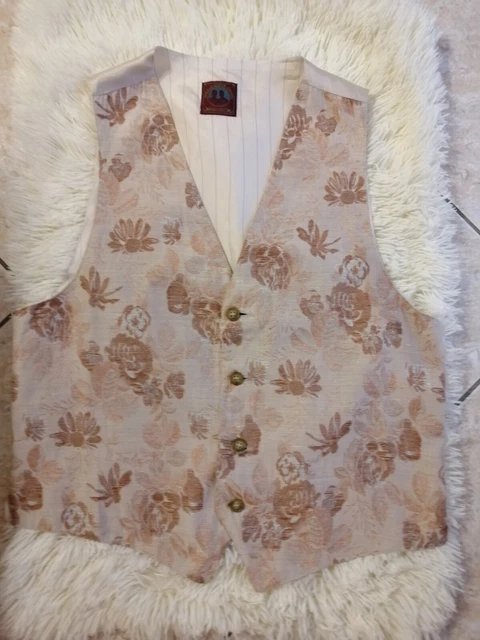 Gilet da uomo vintage con fantasia