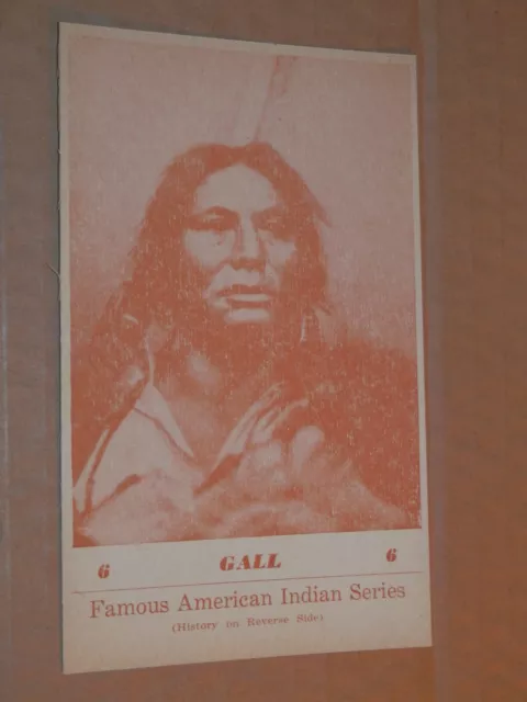 GALL - 1941 UNUSED POSTCARD - FAMOUS AMERICAN INDIAN SERIES - No. 6
