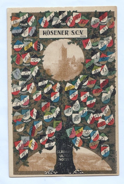 AK KÖSENER SCV 1926 / Wappen Burschenschaft Studentenverbindung Studentika