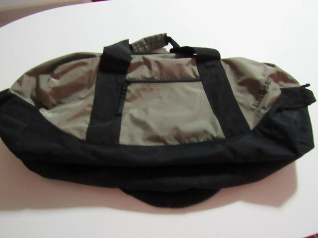 LL Bean Medium Adventure Duffel Bag Heavy Duty Nylon Travel Tote Green
