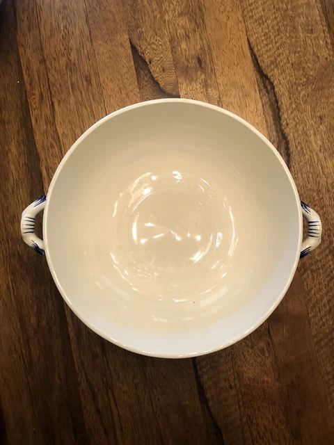 Soupière Avec Prise Au Dauphin En Faïence De Gien Delft Bleu 3