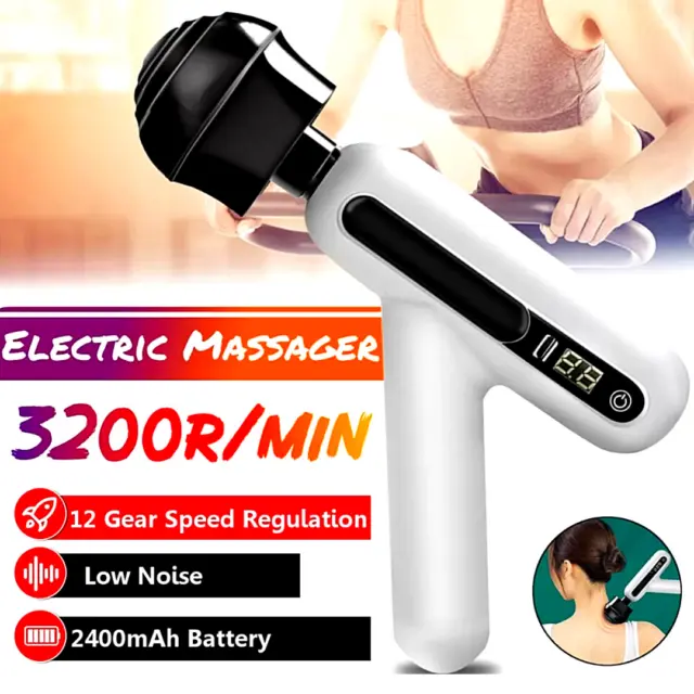 Massage Gun Touch Electric Massager Tissue Muscle Vibrating Relaxing Body Leg