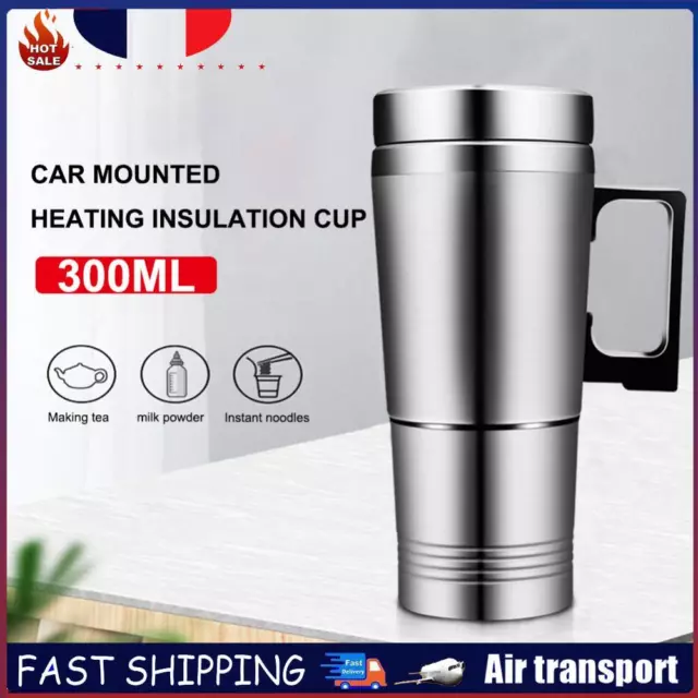 Camping Travel Kettle Stainless Steel Insulated Drink Mug Stainless Steel (12V)