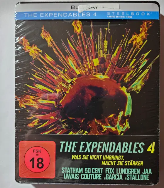 THE EXPENDABLES 4 - Blu-Ray - Steelbook - Neu; Ovp; Fsk18 EUR 24