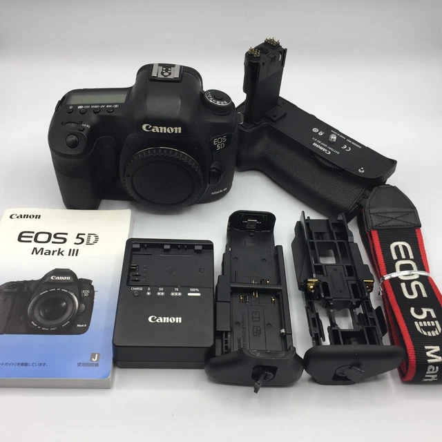 【Excellent】 Canon Eos 5d Mark iii SLR Digital Camera Black BG-E11 From Japan