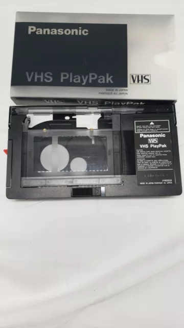 ¡Convertidor/adaptador motorizado VHS-C a VHS PANASONIC VHS PlayPak! VYMS0064 JAPÓN