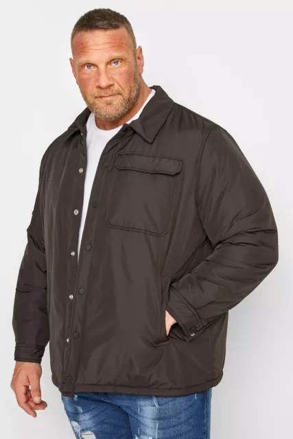 BadRhino Plus Size Mens Big & Tall  Button Up Jacket