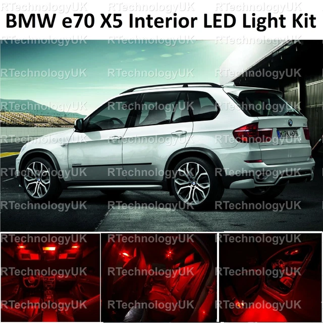 RTechnologyUK Premium LED Interior Light Bulb Upgrade Kit For BMW F15 F85 X5 X5M 2013-2018 – White