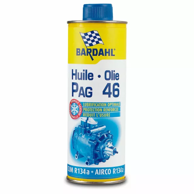 Huile PAG compresseur de clim ISO 46 500ml Bardahl