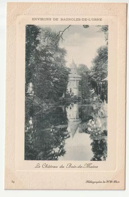 BAGNOLES DE L' ORNE Environs - Orne - CPA 61 - Chateau du Bois de Maine