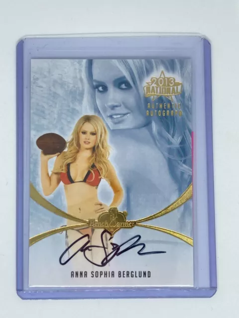 Anna Sophia Berglund National 2013 Bench Warmer On Card Autograph Auto Signed