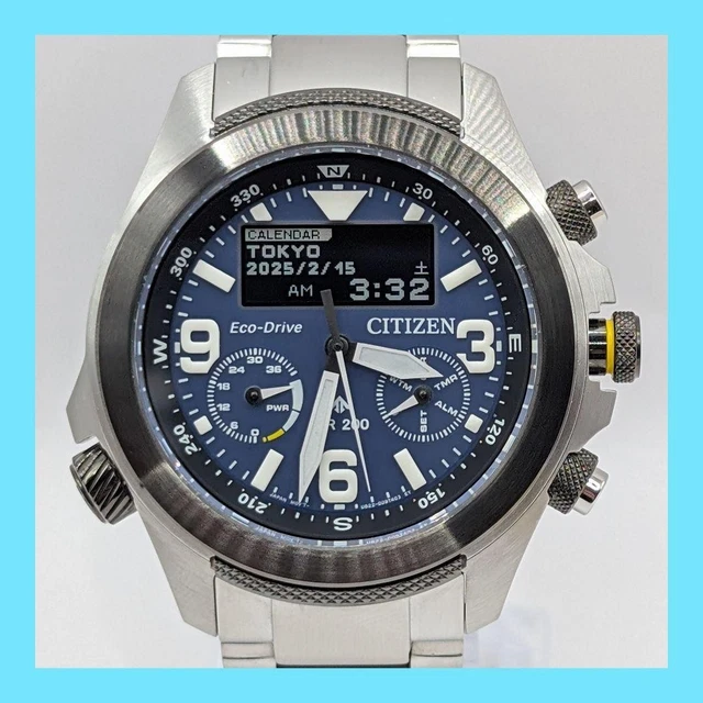 Montre Citizen Promaster C471 Worldtime Football Timer - Très Rare - Analogique/Digital