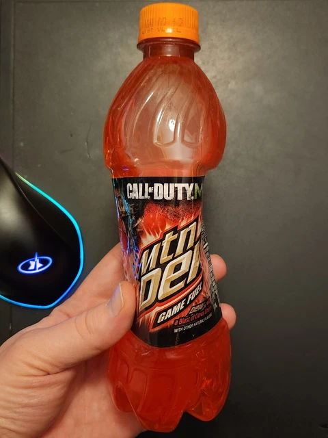 Mountain Dew Red Game Fuel 20 ounce bottle call of duty mw3 retro vintage mtn oz
