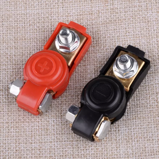 Pair Car Battery Terminal Quick Connector Cable Clamp Clip Parts