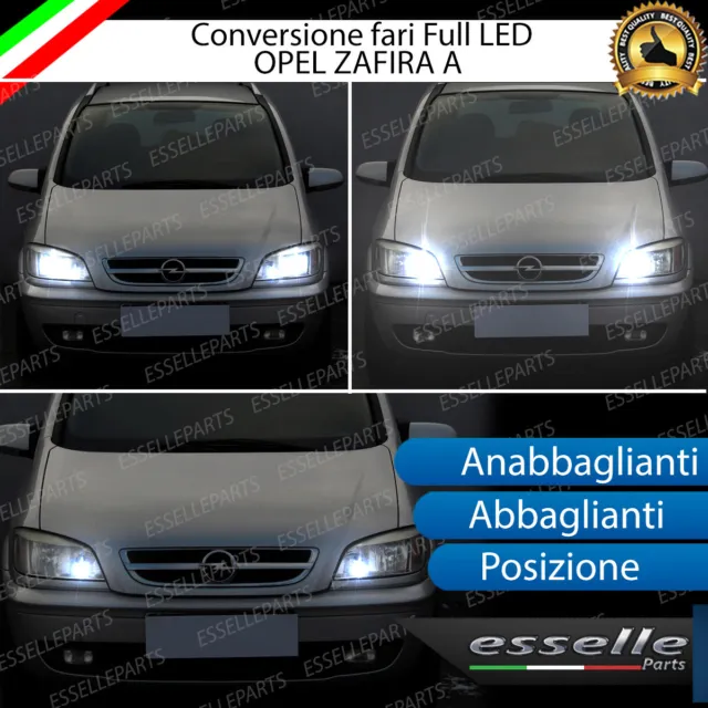 Conversione Fari Full Led Opel Zafira A 6000K Bianco Canbus 12800 Lumen