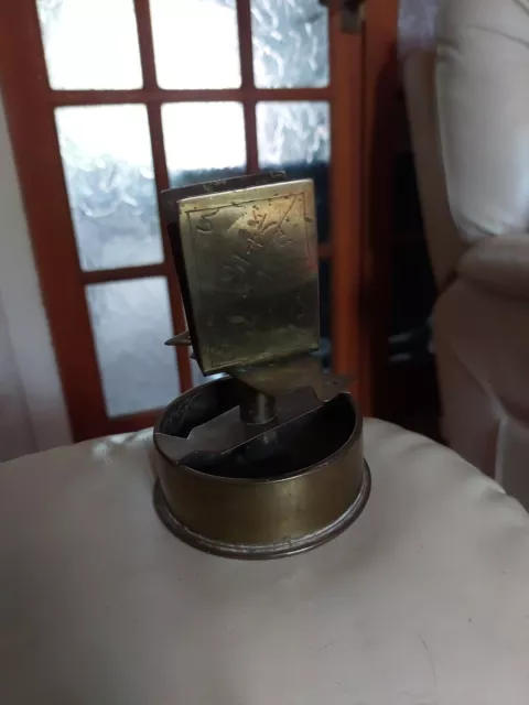 Very Unusual WW1 Trench Art Ashtray And Match Box Holder