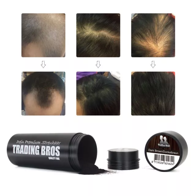 sofortdichtes Haar Premium Haarverdichtung Streuhaar Schütthaar Trading Bros 28g