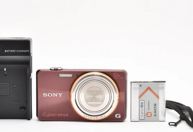 SONY CYBERSHOT DSC-WX100 Brown Compact Digital Camera English OK