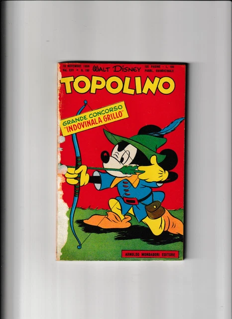 TOPOLINO LIBRETTO numero 150 walt disney mondadori editore 1956 ...